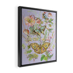 Butterfly Purple Garden Framed Canvas Print Gallery Image 2