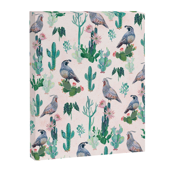 Cactus Quail  Canvas Print Gallery Image 1