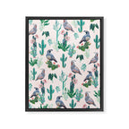 Cactus Quail  Framed Canvas Print Gallery Image 8