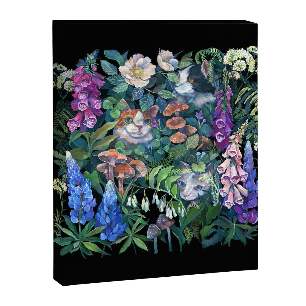 Cats Flower Garden Canvas Print Gallery Image 8