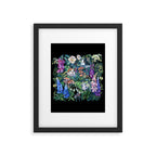 Cats Flower Garden Framed Art Print Gallery Image 6