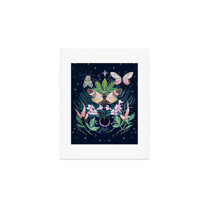 Cicada Moon Art Print Gallery Image 1