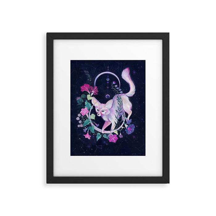 Cosmic Fox Framed Art Print Gallery Image 1