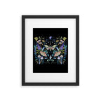 Crystals Moth Mushrooms Framed Art Print Gallery Image 6