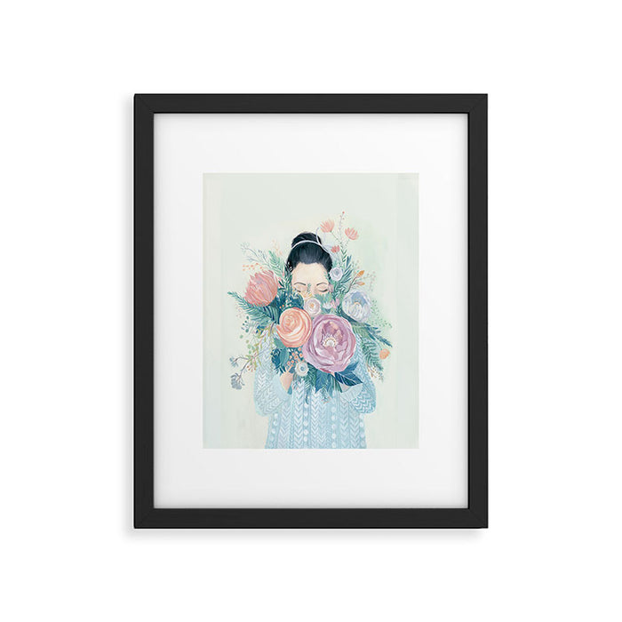 Floral Bouquet Framed Art Print Gallery Image 1