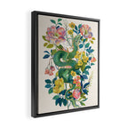 Floral Dragon Framed Canvas Print Gallery Image 2