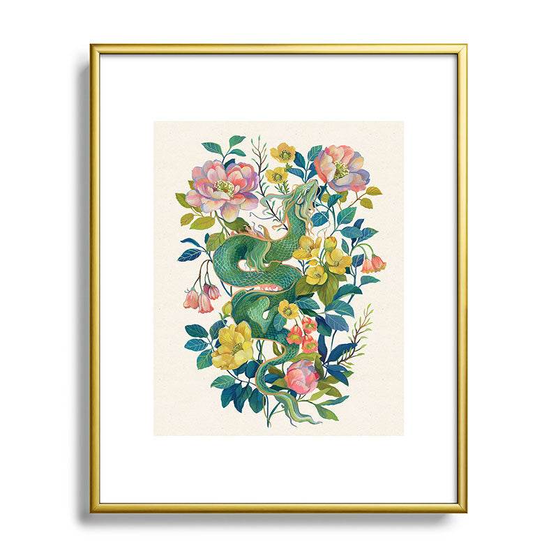 Floral Dragon Framed Art Print Gallery Image 121