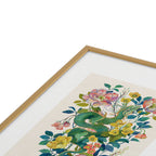 Floral Dragon Framed Art Print Gallery Image 3