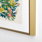 Floral Dragon Framed Art Print Gallery Image 4
