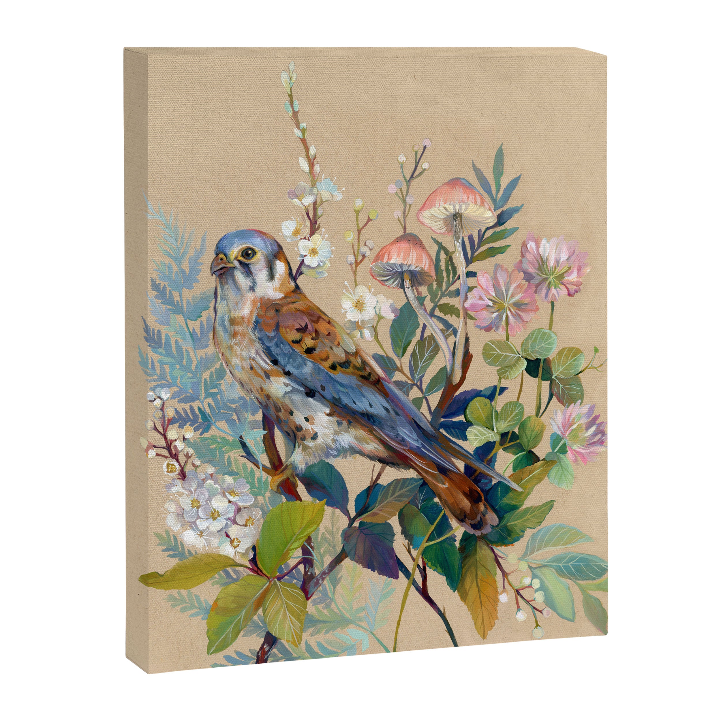 Floral Falcon Garden Canvas Print Gallery Image 8