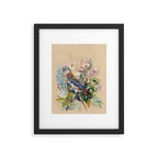 Floral Falcon Garden Framed Art Print Gallery Image 6