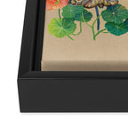 Floral Luna Moth Framed Canvas Print Gallery Image 3