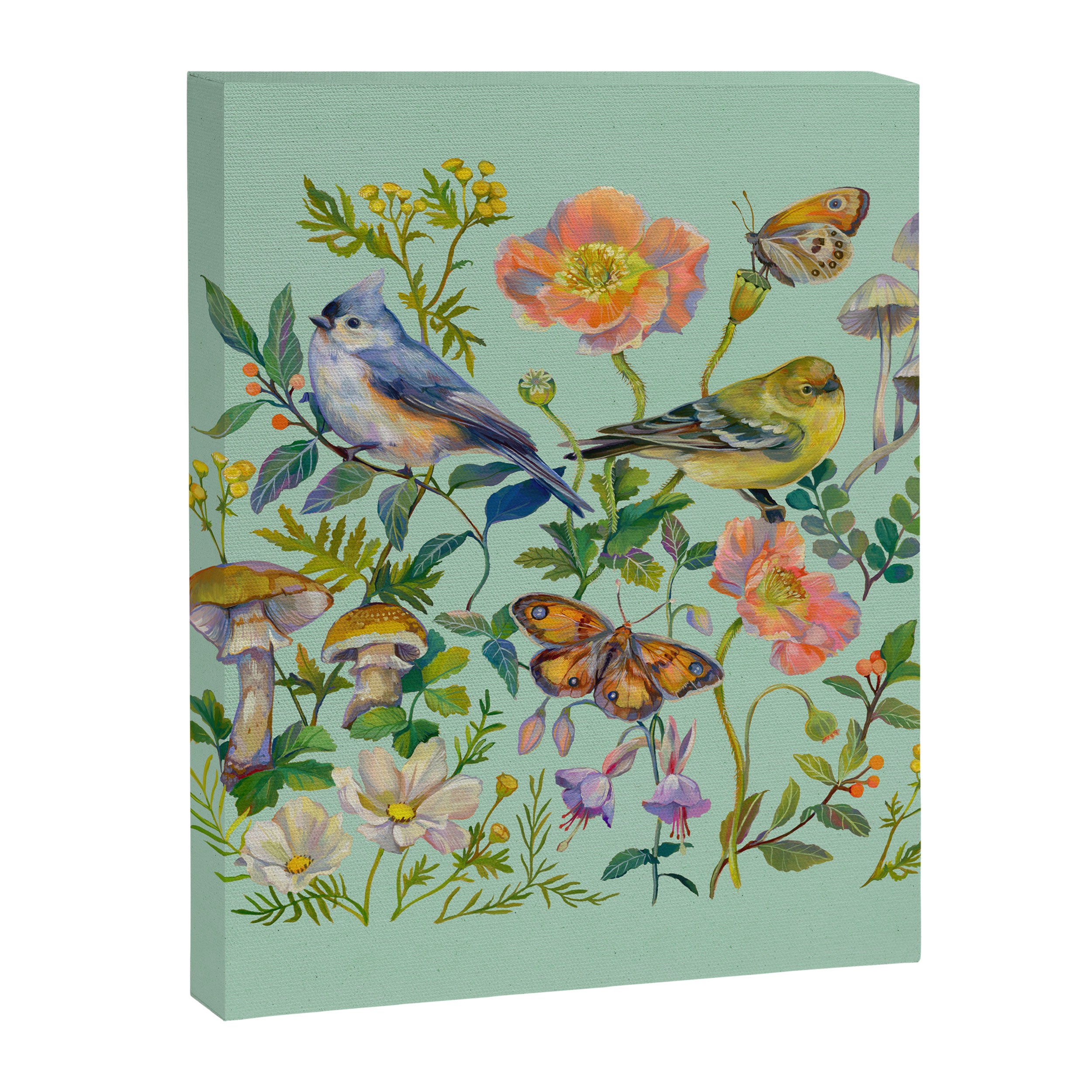 Flower Birds Garden Canvas Print Gallery Image 8