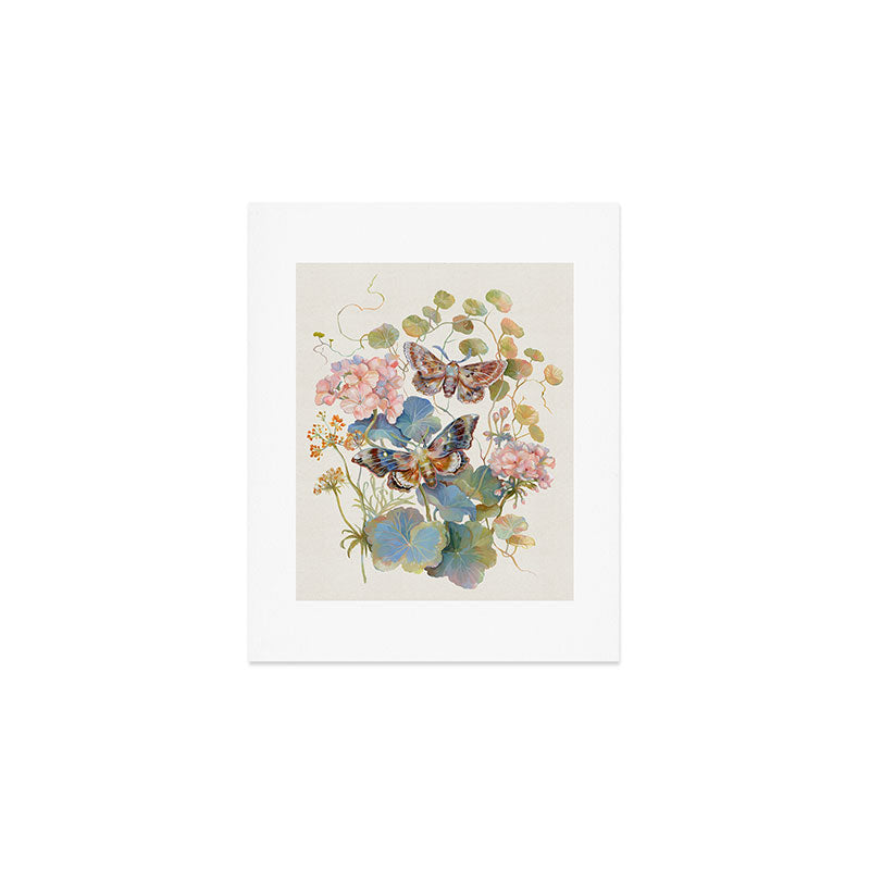 Geranium Moths Art Print Gallery Image 1