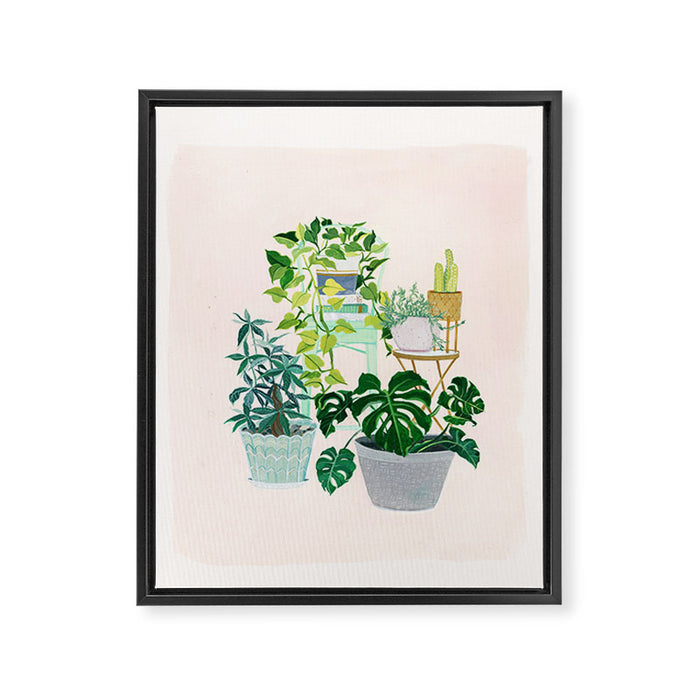 House plants Framed Canvas Print Gallery Image 1