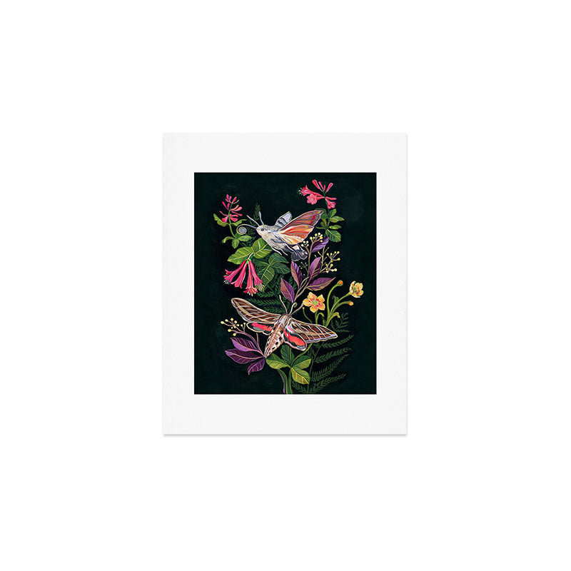 Hummingbird Moth Art Print Gallery Image 1