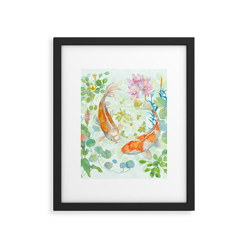 Koi Garden Dreams Framed Art Print Gallery Image 6