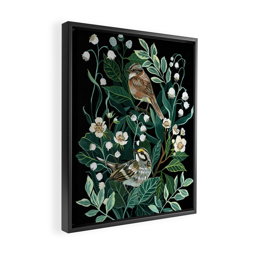 Lily of The Valley Framed Canvas Print Gallery Image 2