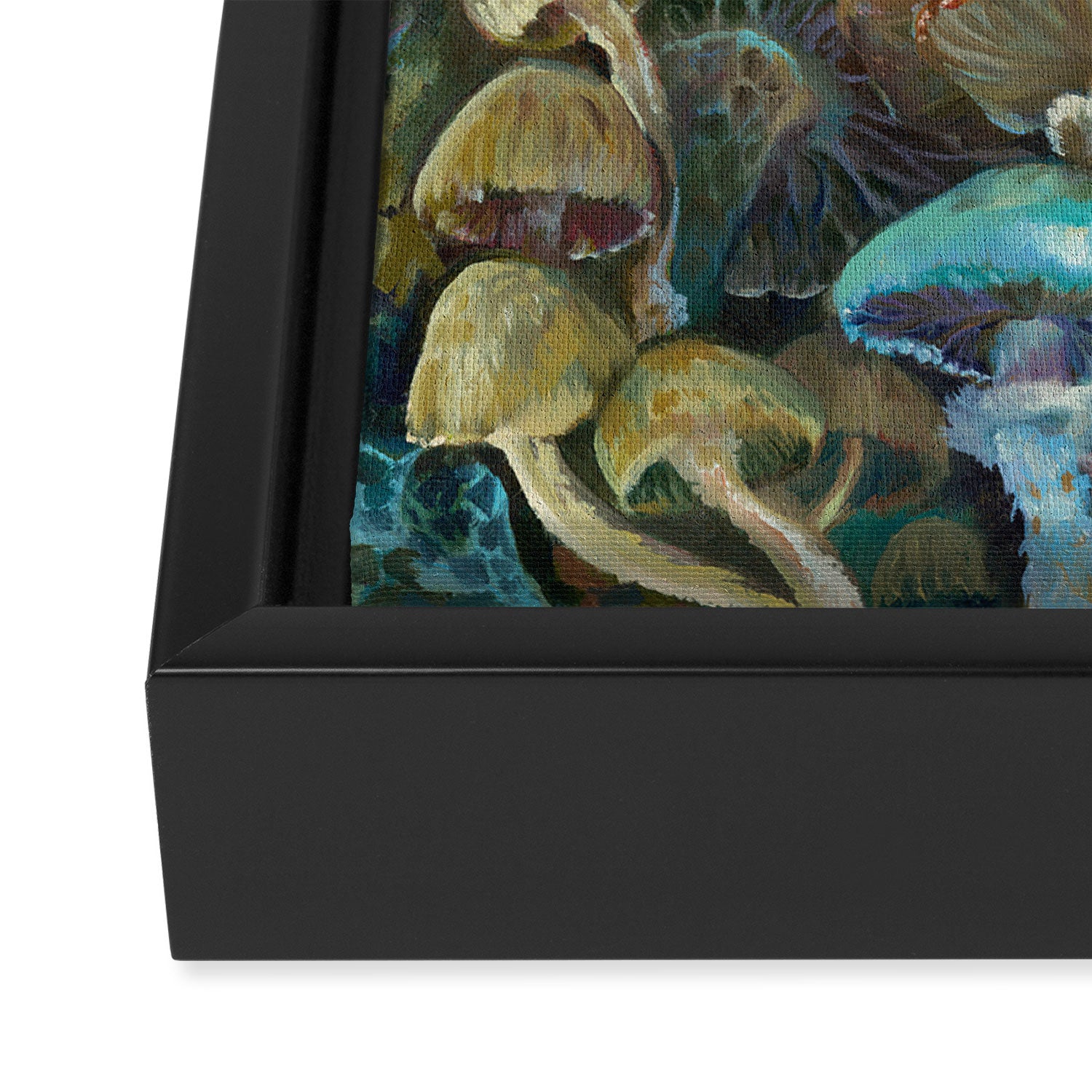 Magic Mushroom Garden Framed Canvas Print Gallery Image 3