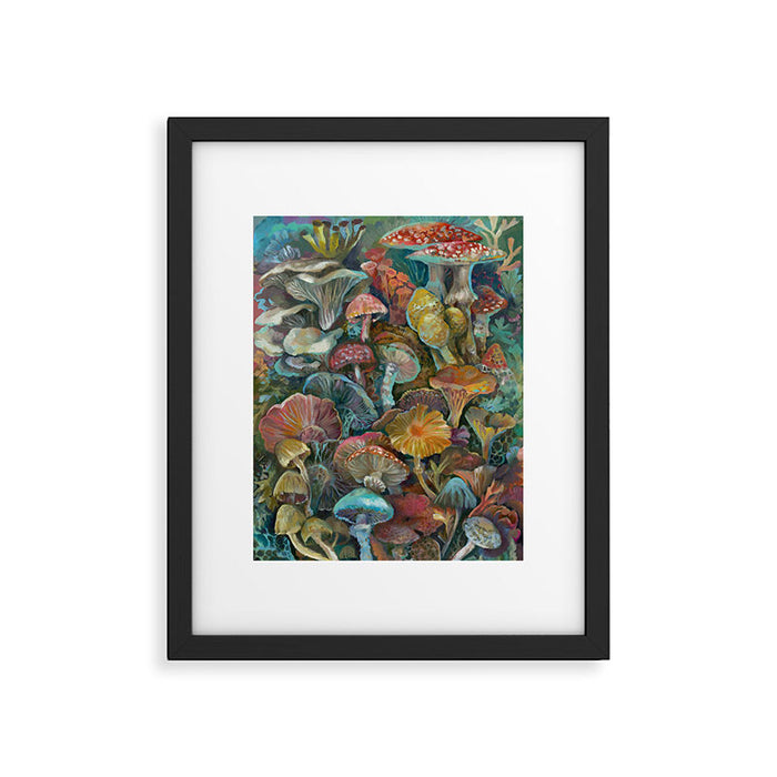 Magic Mushroom Garden Framed Art Print Gallery Image 1