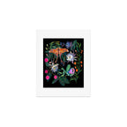 Mantis and Moth Cactus Flower Art Print Gallery Image 1
