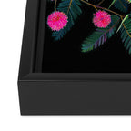 Mantis and Moth Cactus Flower Framed Canvas Print Gallery Image 3