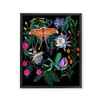 Mantis and Moth Cactus Flower Framed Canvas Print Gallery Image 8