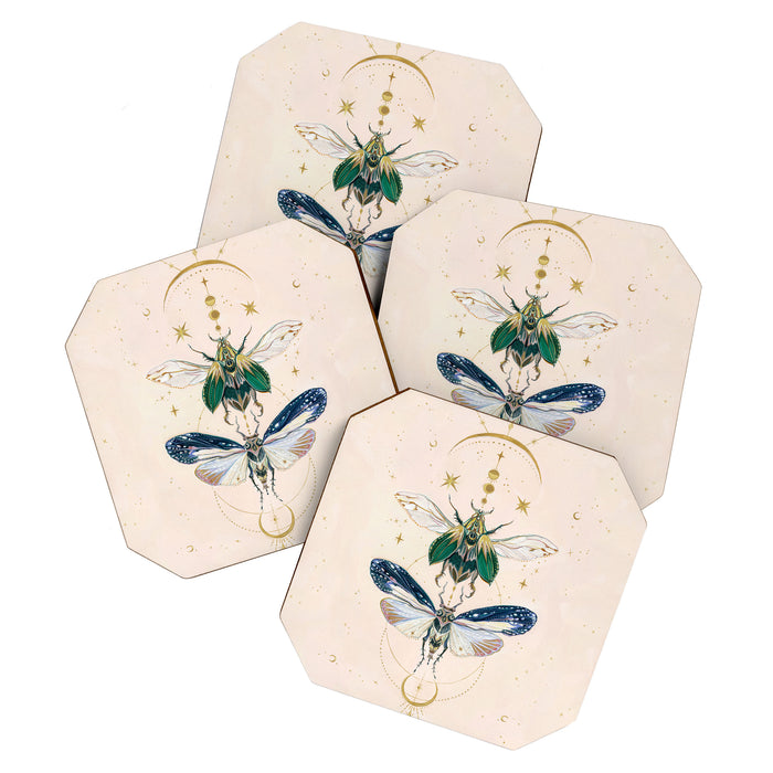 Moon insects Coaster Gallery Image 1