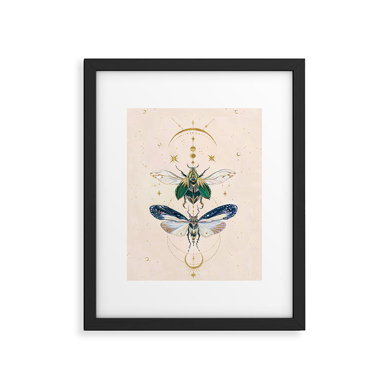 Moon insects Framed Art Print Gallery Image 6