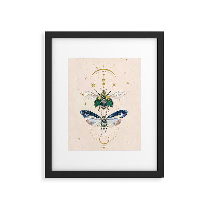 Moon insects Framed Art Print Gallery Image 1