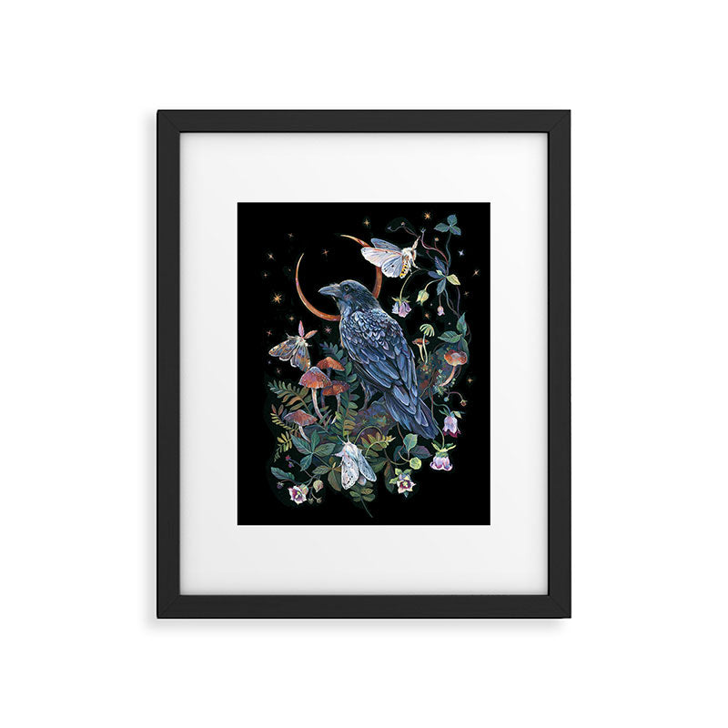 Moon Raven  Framed Art Print Gallery Image 6