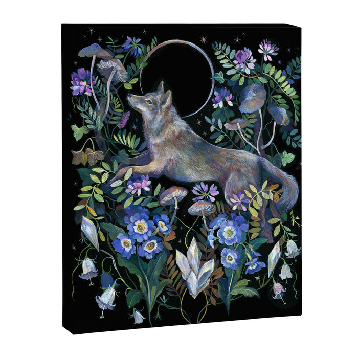 Moon Wolf Canvas Print Gallery Image 1