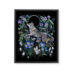 Moon Wolf Framed Canvas Print Gallery Image 8