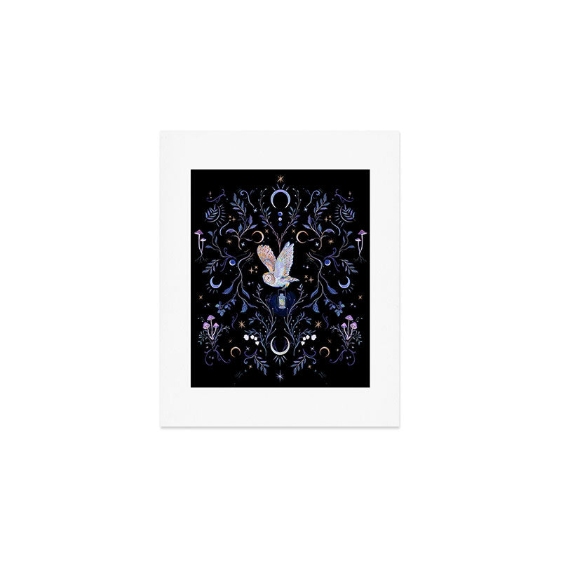 Moonlight Owl Art Print Gallery Image 1
