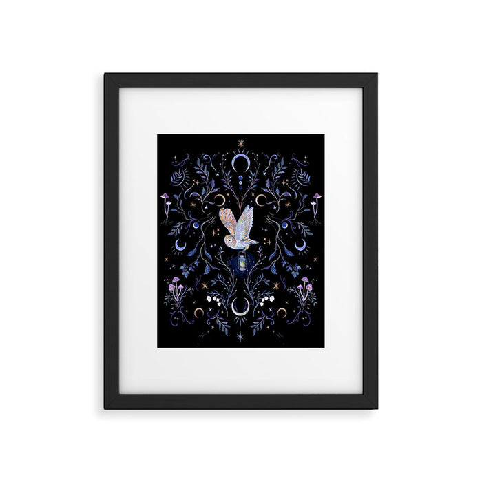 Moonlight Owl Framed Art Print Gallery Image 1