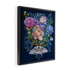 Moth Flower Bouquet Framed Canvas Print Gallery Image 2