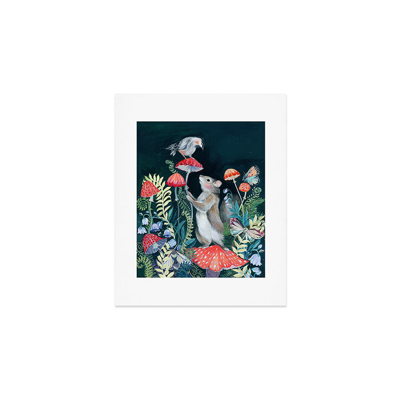 Mushroom garden Art Print Gallery Image 1