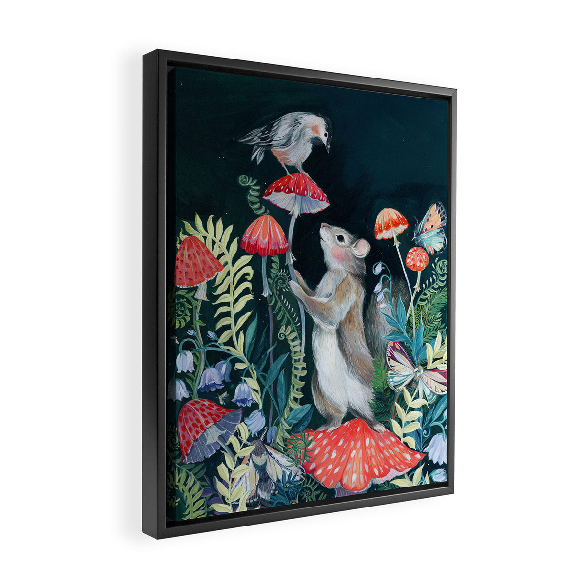 Mushroom garden Framed Canvas Print Gallery Image 2