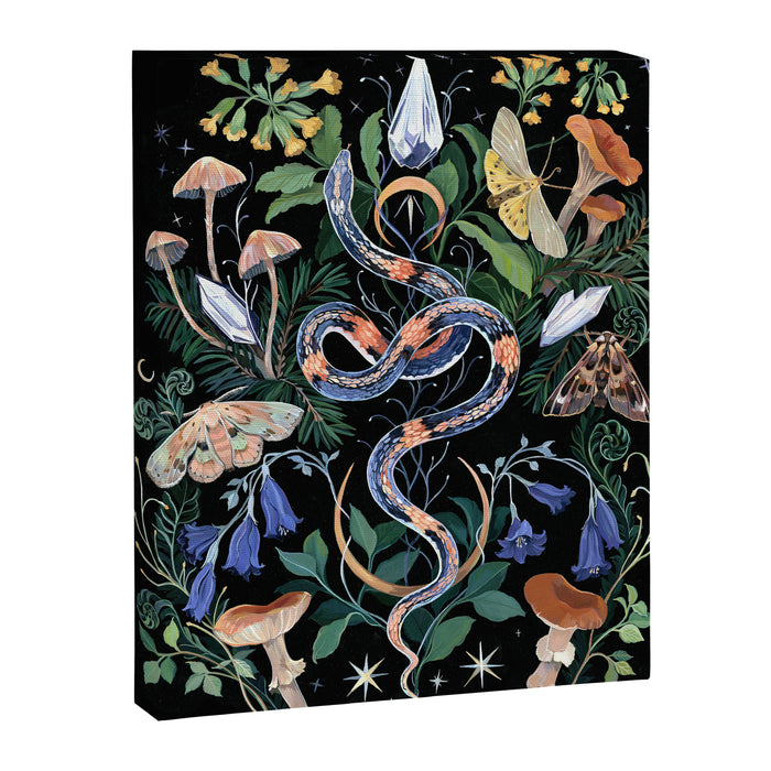 Mushroom Snake Crystals Garden Canvas Print Gallery Image 1
