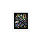 Mushroom Snake Crystals Garden Art Print Gallery Image 1