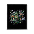 Nasturtium Fox Garden Framed Canvas Print Gallery Image 8