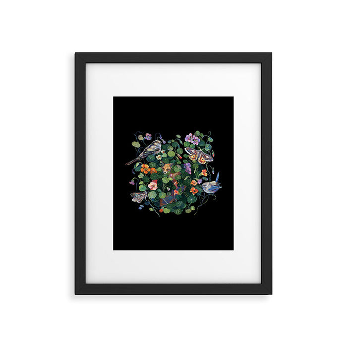 Nasturtium Fox Garden Framed Art Print Gallery Image 1