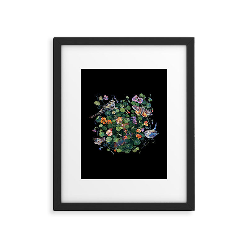 Nasturtium Fox Garden Framed Art Print Gallery Image 6