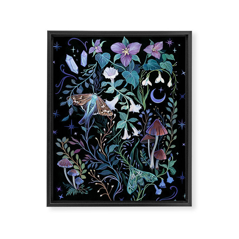 Night Garden Framed Canvas Print Gallery Image 8