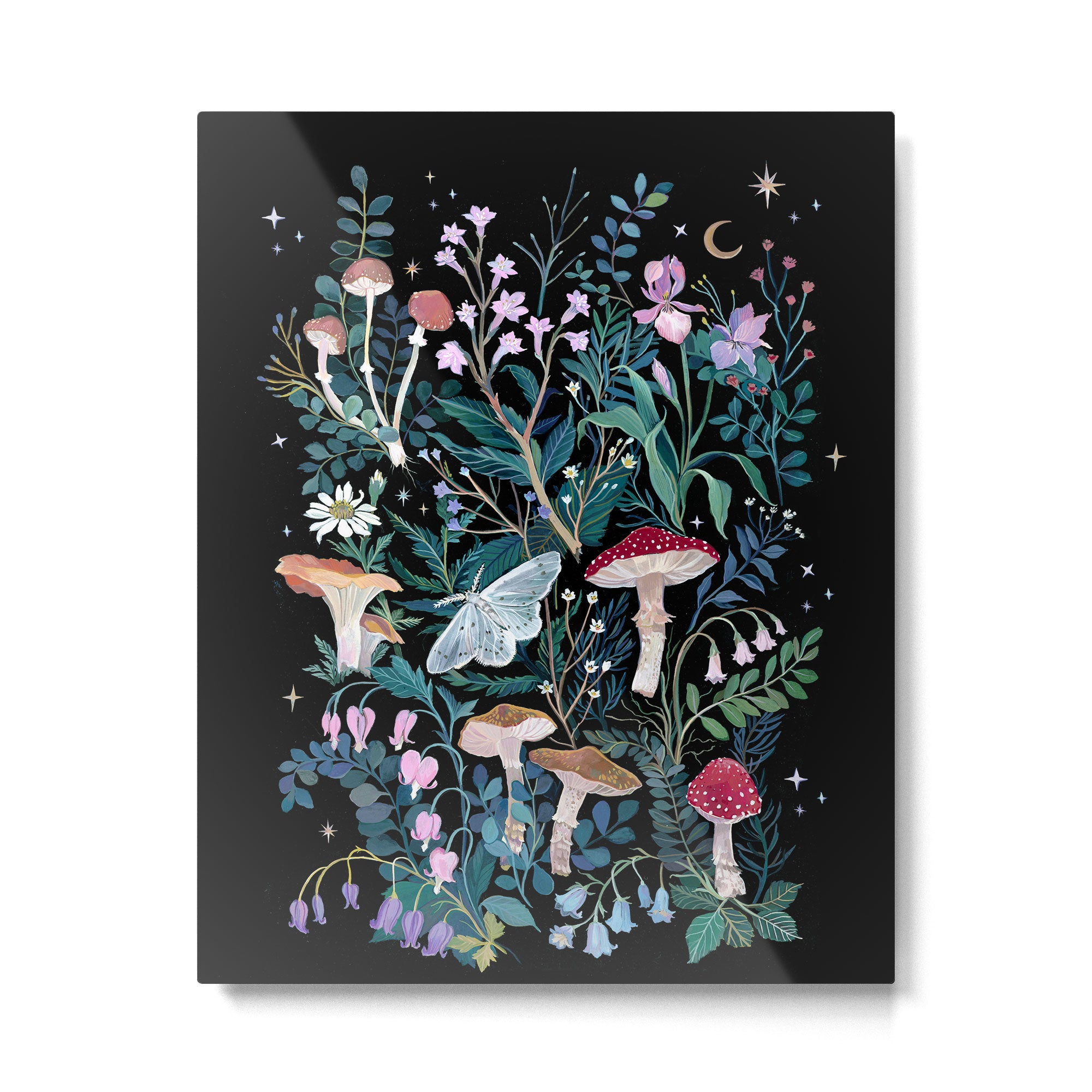 Night Mushrooms Metal Print Gallery Image 6
