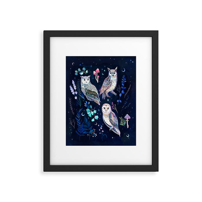 Night Owls Framed Art Print Gallery Image 1