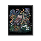 Owl and Snakes Mushroom forest Framed Canvas Print Gallery Image 8