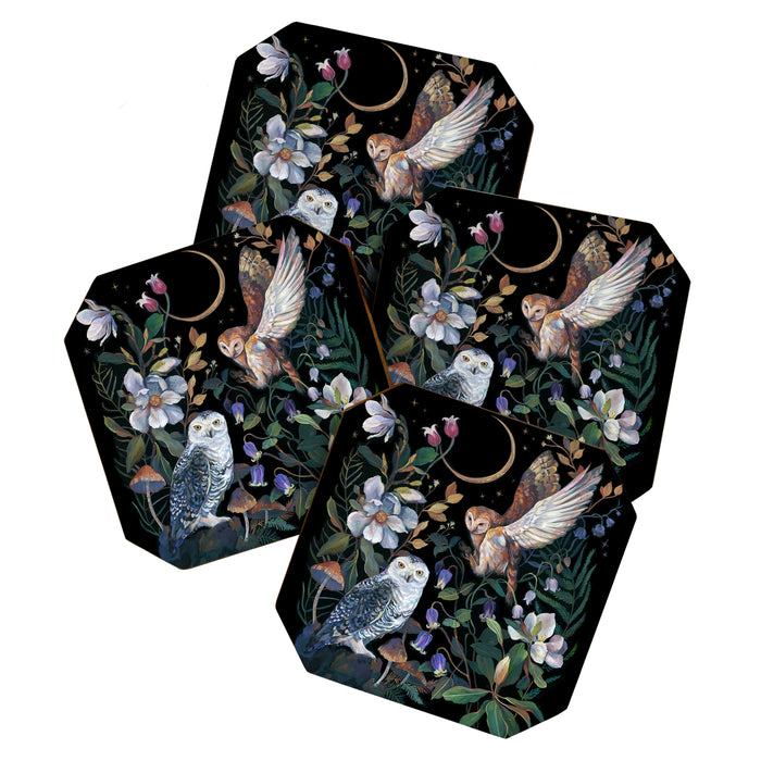 Owls Mushroom Magnolia Coaster Gallery Image 1