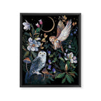 Owls Mushroom Magnolia Framed Canvas Print Gallery Image 8