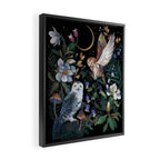 Owls Mushroom Magnolia Framed Canvas Print Gallery Image 2